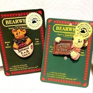Two cute Boyds Bearwear Collection Pins